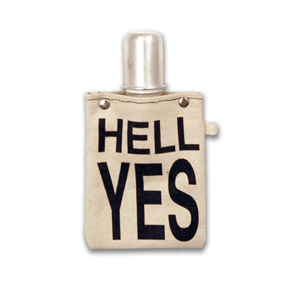 4oz Canvas Flask with metal shot glass