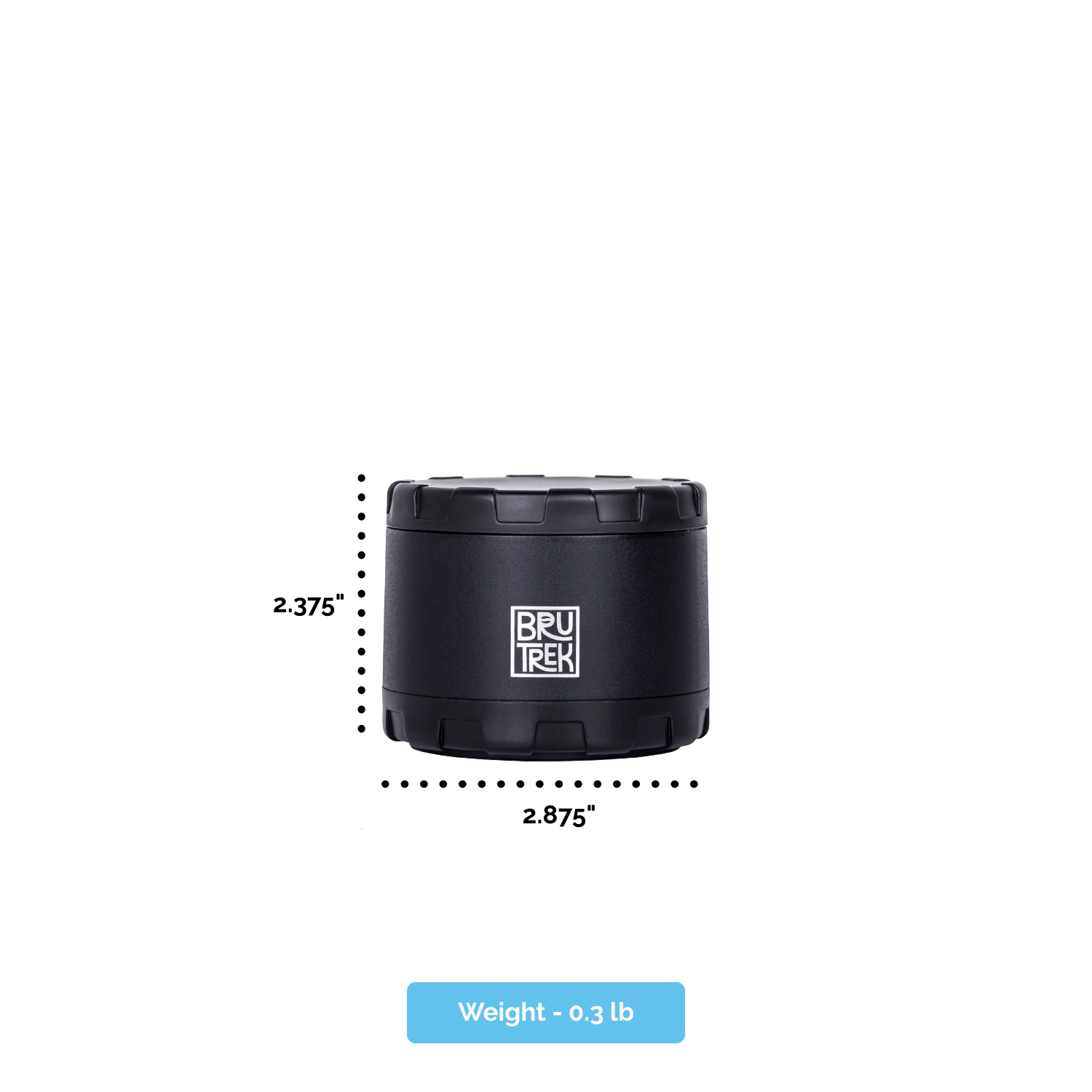 BruTrek® Cargo Can – stash-and-store container with writable lid