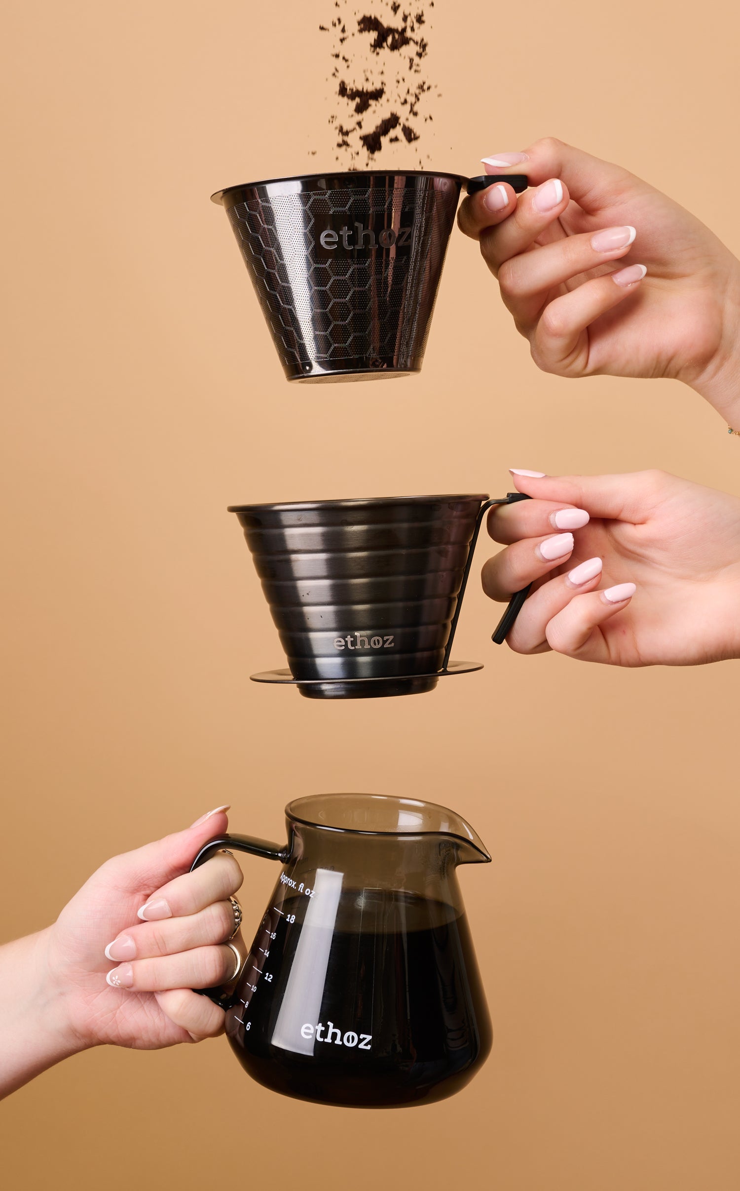 ethoz® Pour Over – Stainless Steel Brewer – Planetary Design