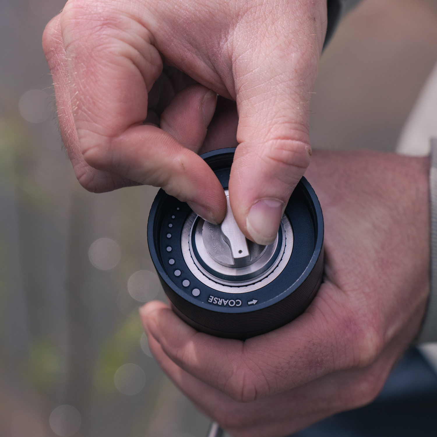 BruTrek® Hand Coffee Grinder – stainless steel manual burr grinder for travel