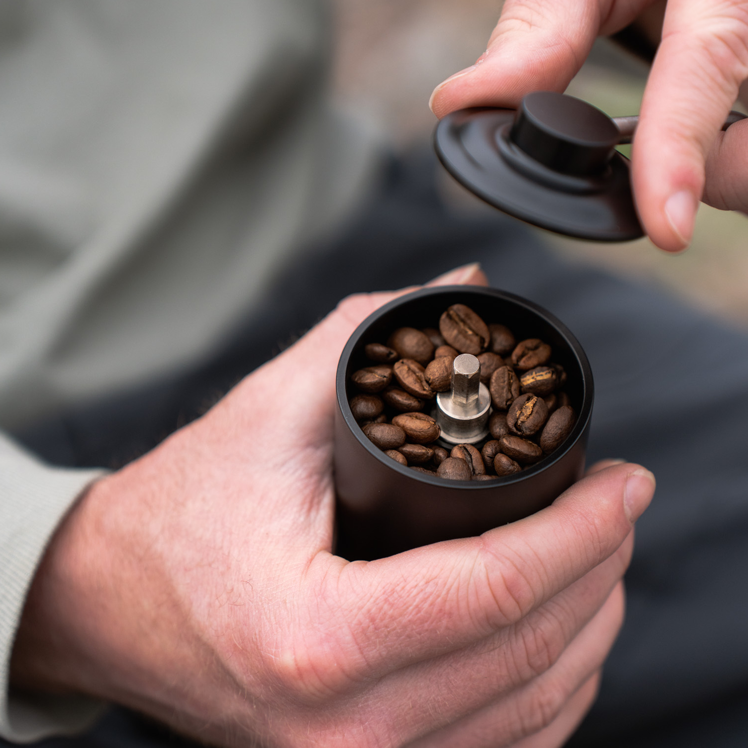 BruTrek® Hand Coffee Grinder – stainless steel manual burr grinder for travel