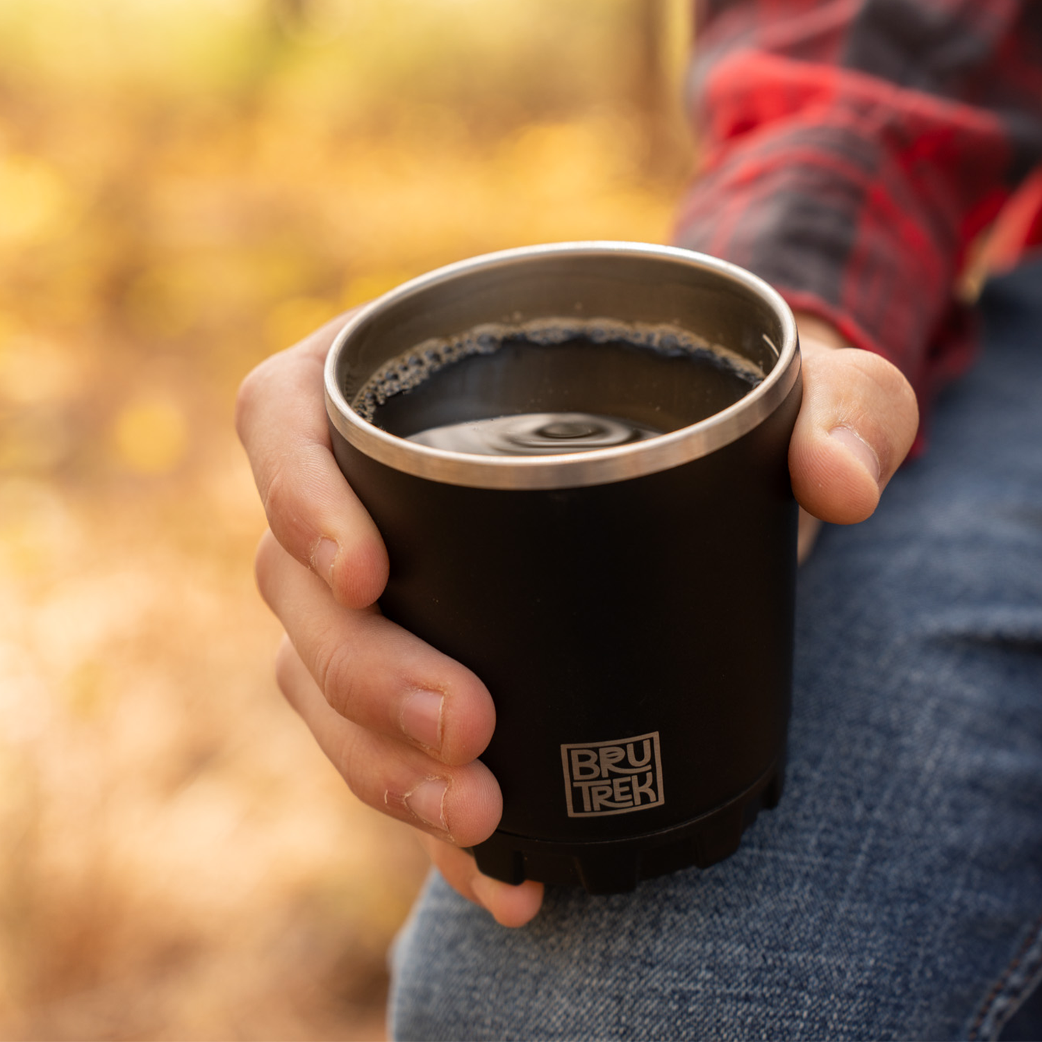 BruTrek® Camp Cup 8oz in Obsidian – insulated stainless steel mug