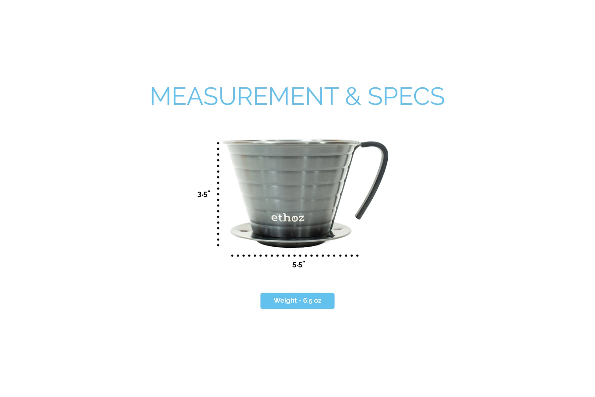 ethoz® Pour Over – Stainless Steel Brewer – Planetary Design