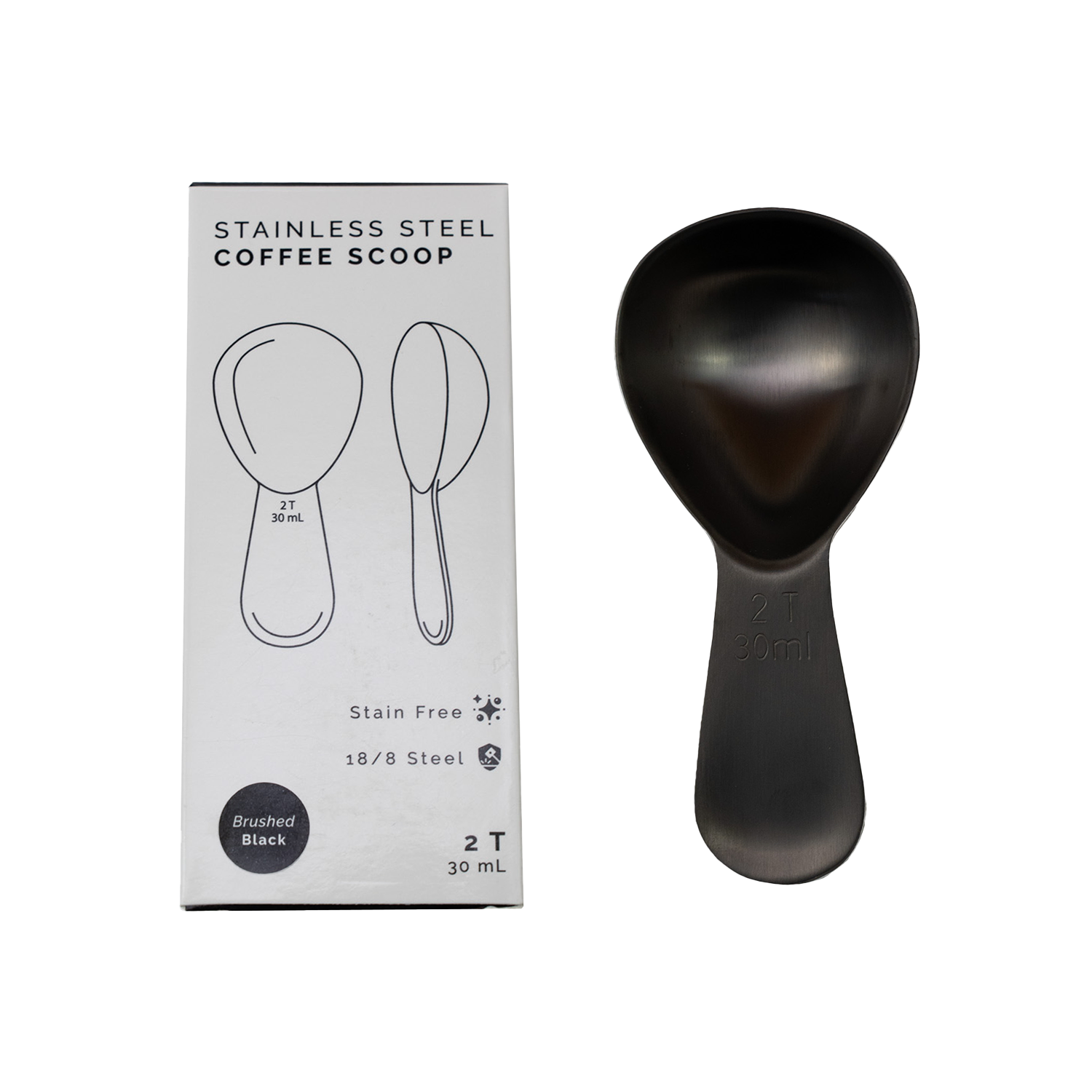 Coffee Scoop – 2 Tbsp Stainless Spoon for Brewing – Planetary Design