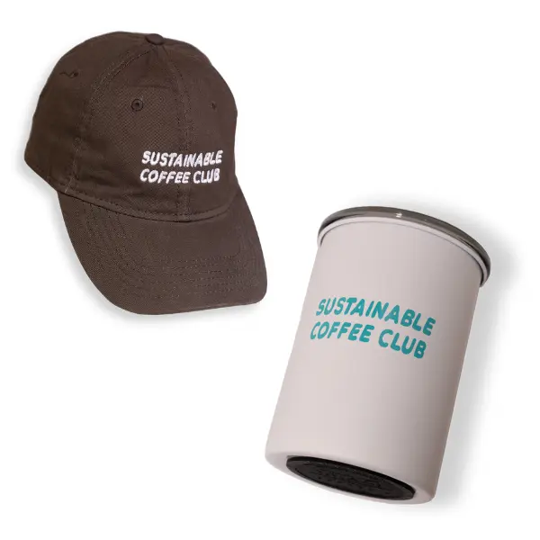 Hanging Sustainable Coffee Club Hat and Airscape