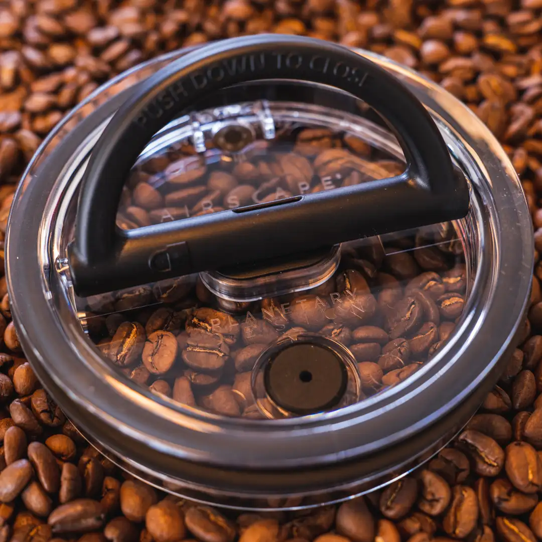 airscape inner lid, clear lid, coffee fresh, home roasting
