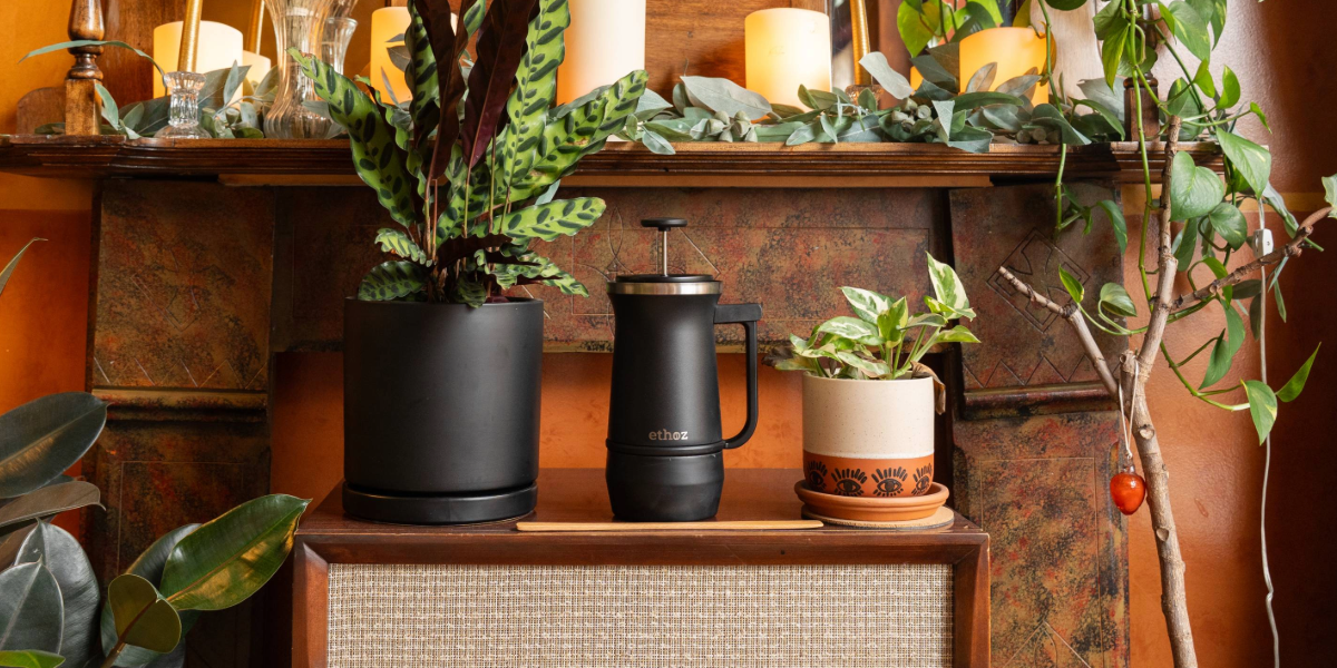 ethoz® Uptowner French Press – Double-Wall 32oz – Planetary Design