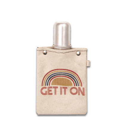 4oz Canvas Flask with metal shot glass