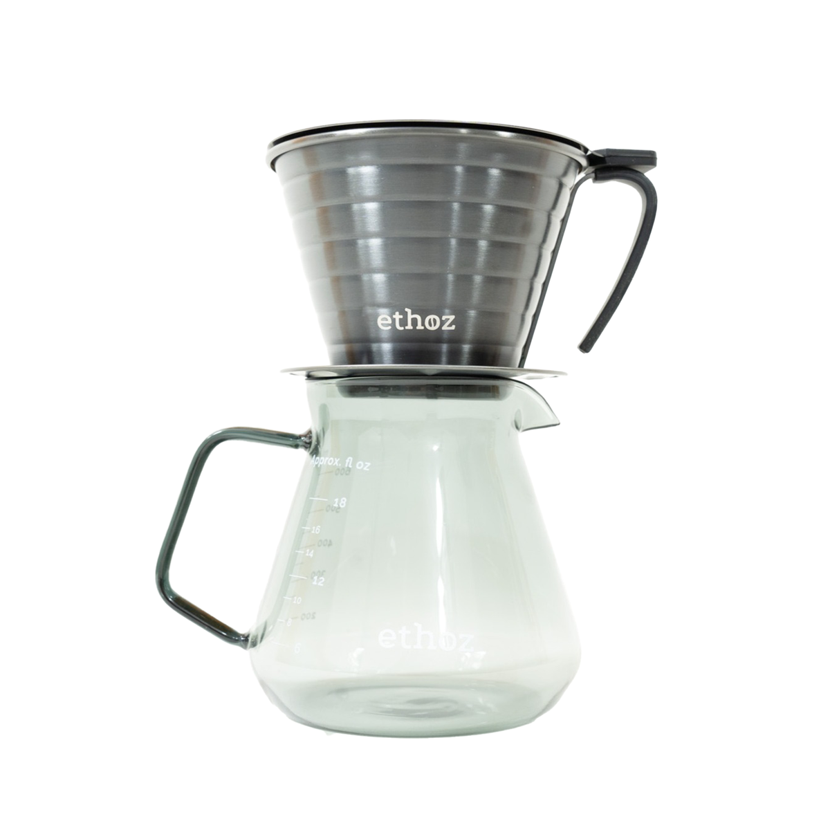 ethoz® Glass Carafe – Elegant 20 oz Pitcher – Planetary Design