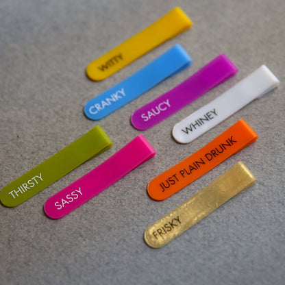 Mini Silicone Identifiers For Stemless Glass