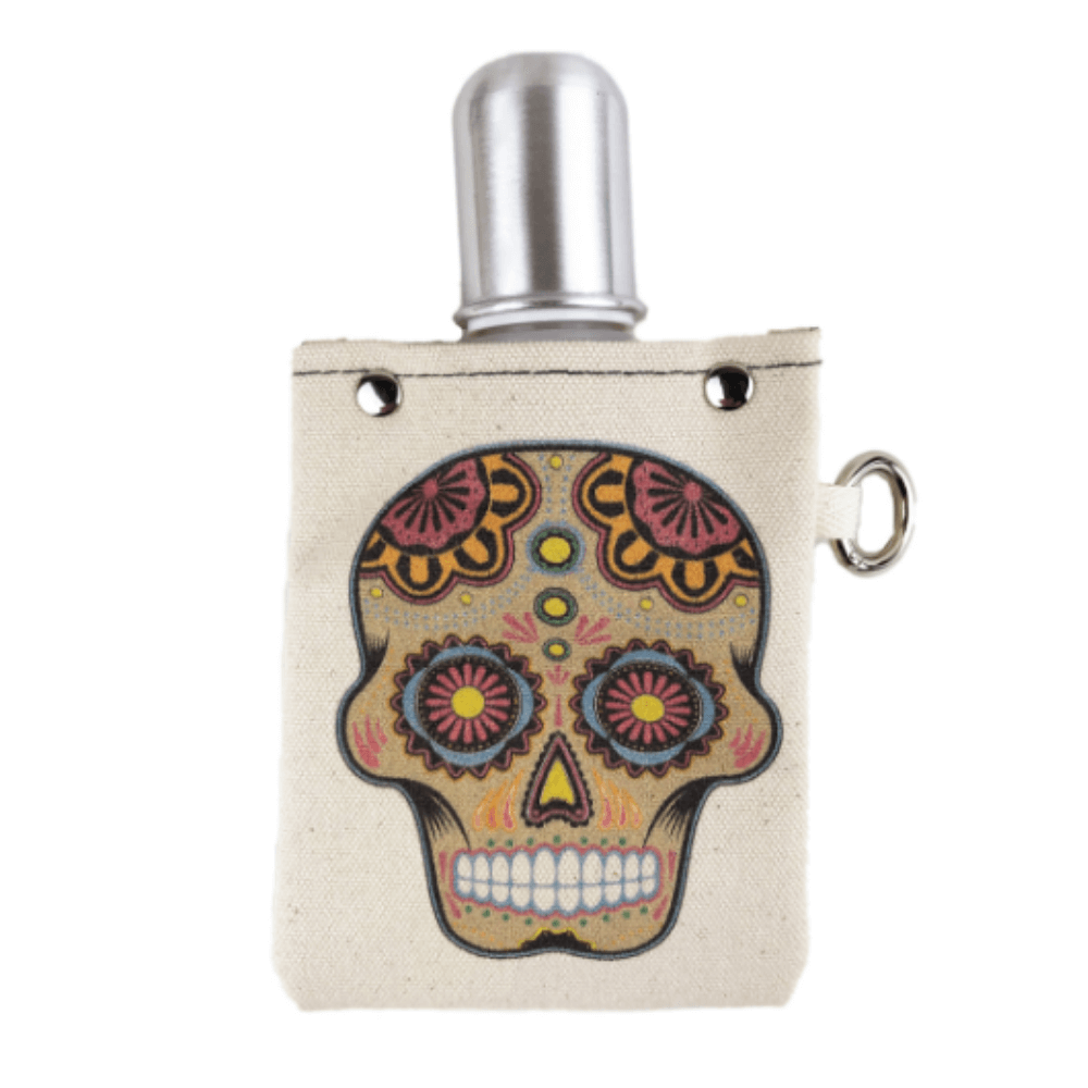 4oz Canvas Flask with metal shot glass