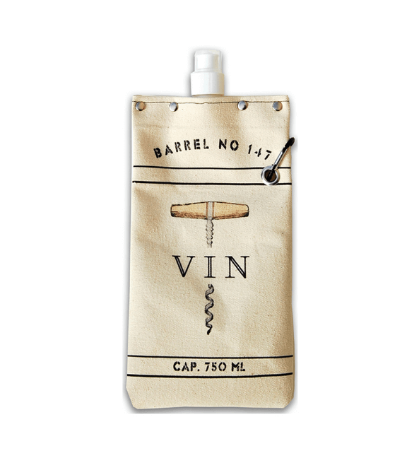 Canvas 750ml Canteen - Vin Bottle Opener