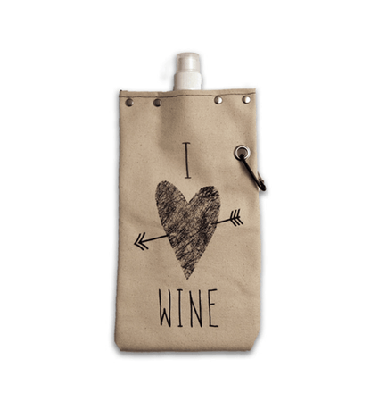 Canvas 750ml Canteen - I Love Wine