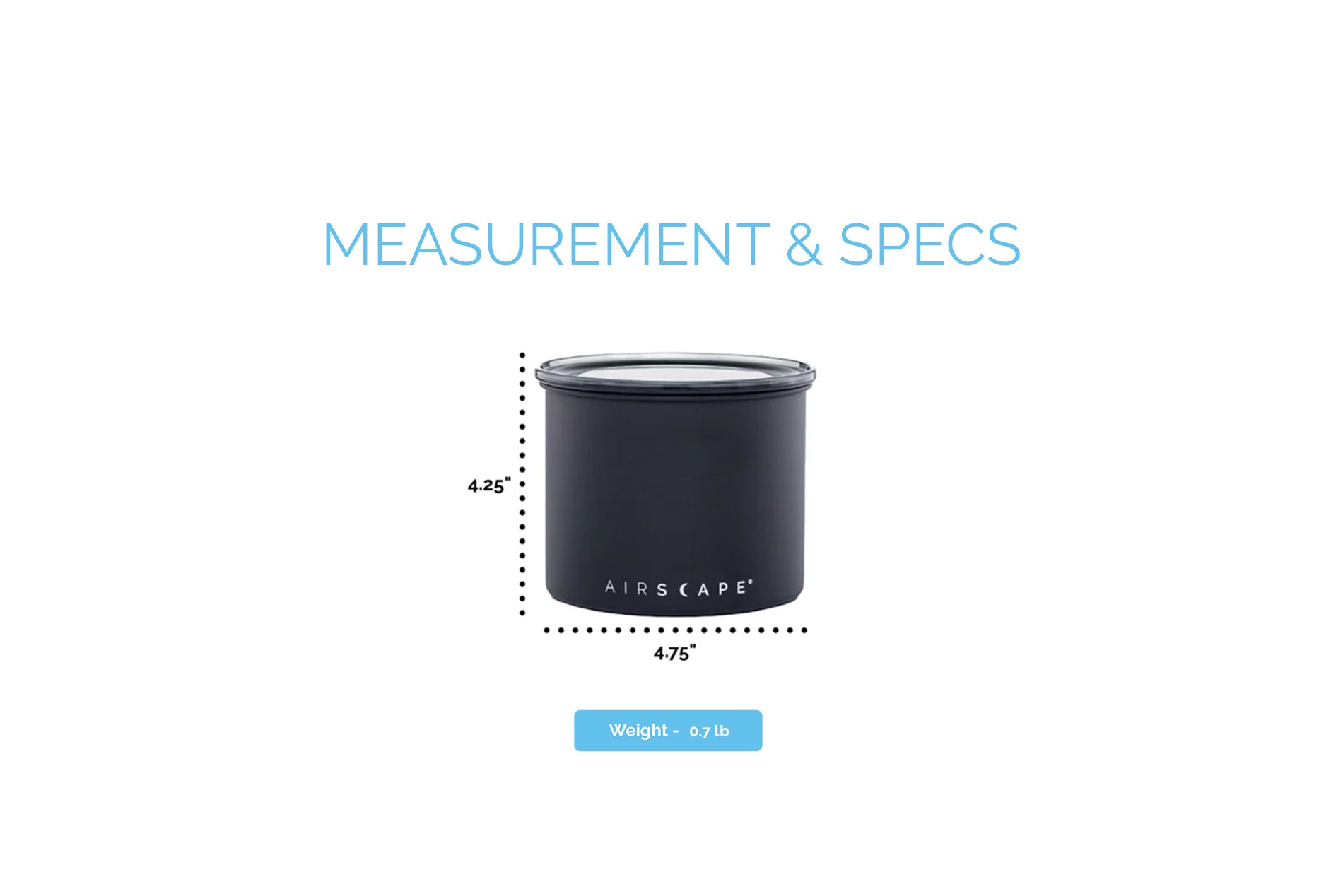 Airscape® Ceramic Coffee Canister – Small or Medium – Planetary Design