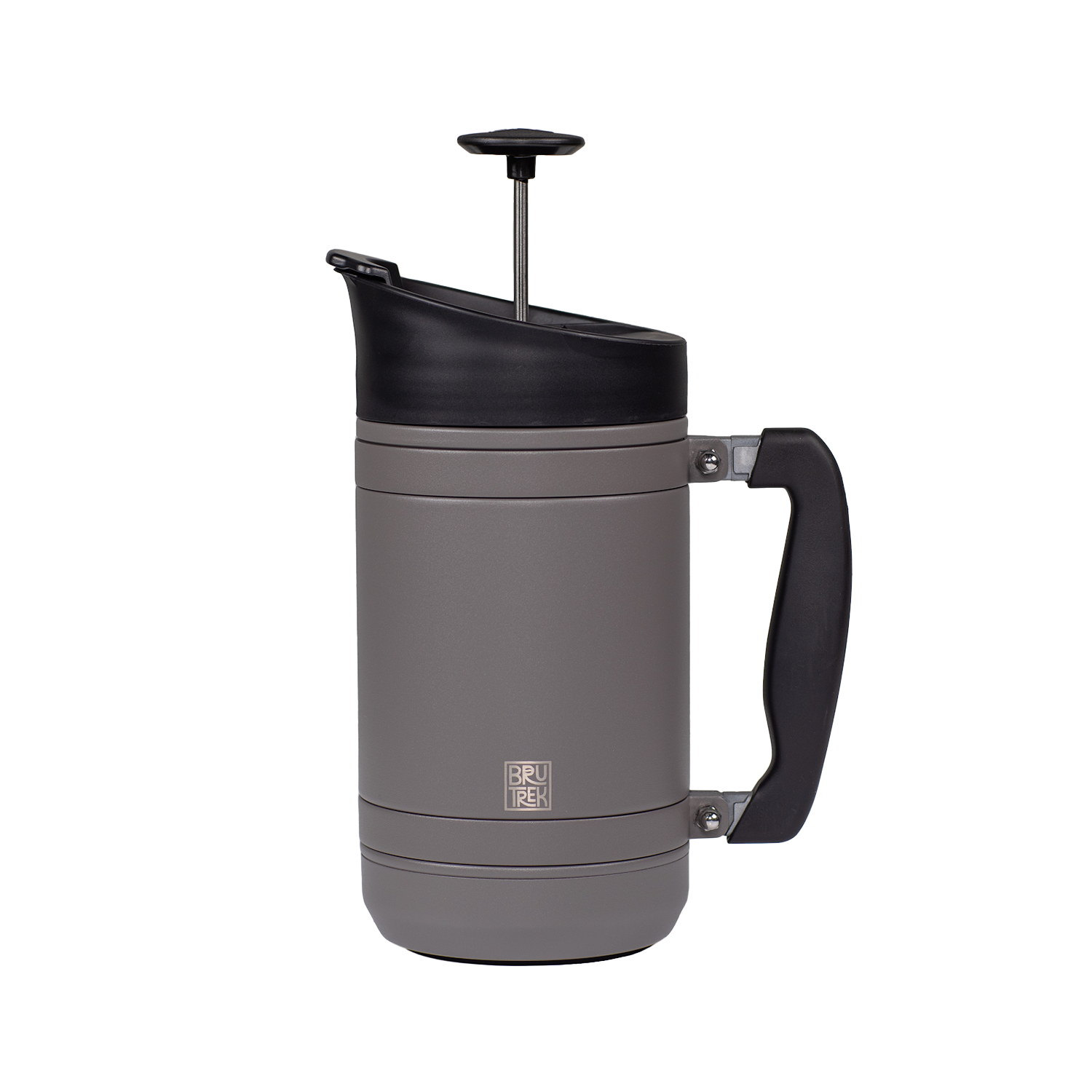 BaseCamp French Press – Storm Gray – camp-ready coffee brewer


