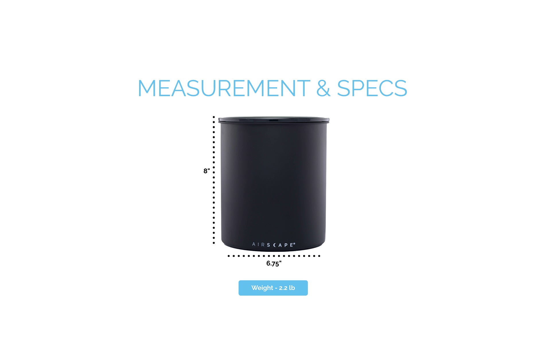 Airscape® Kilo – Bulk Coffee Canister for Freshness – Planetary Design