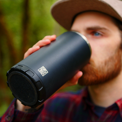 BruTrek® Steel Toe 3.0 Travel Press 20oz in Obsidian – insulated French press mug


