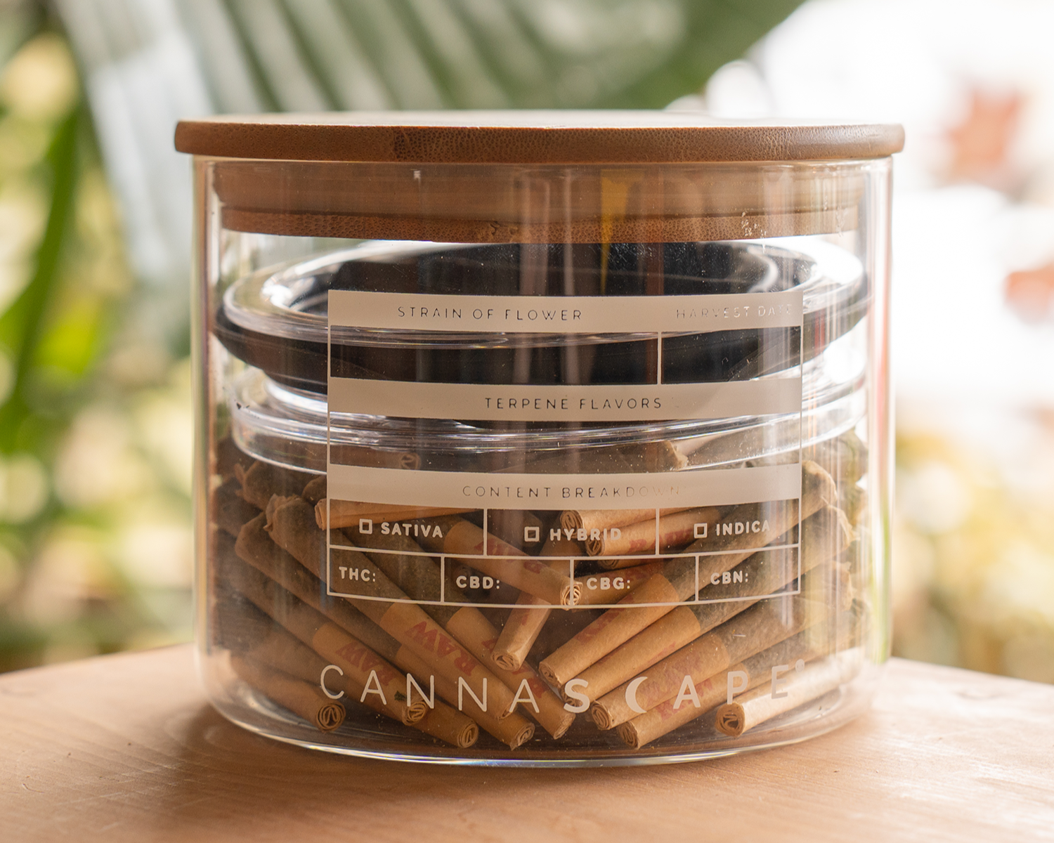 Cannascape® Glass Stash Jar | Airtight Weed Storage – Planetary Design