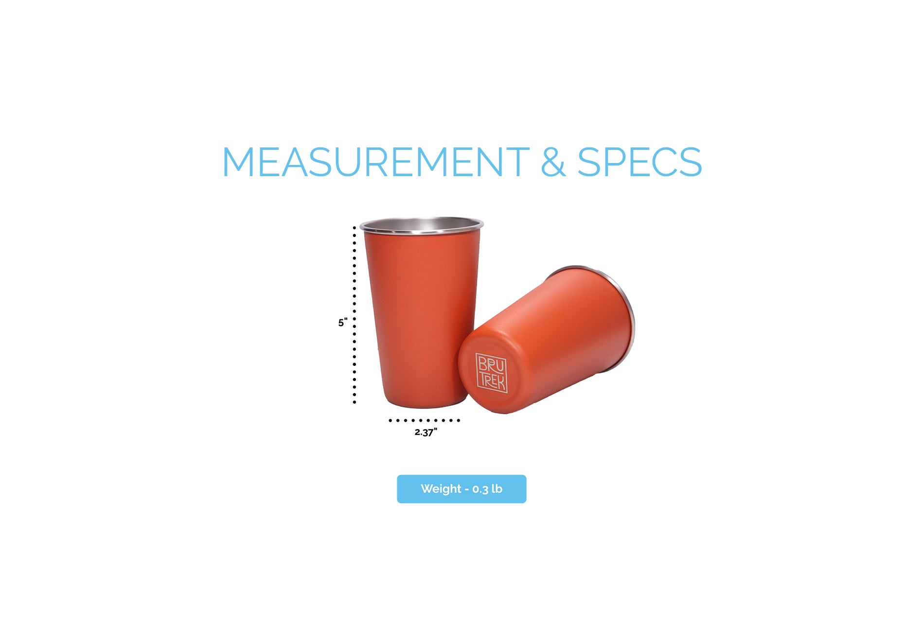 BruTrek® Promo Cup – Reusable Stainless Steel Cup – Planetary Design