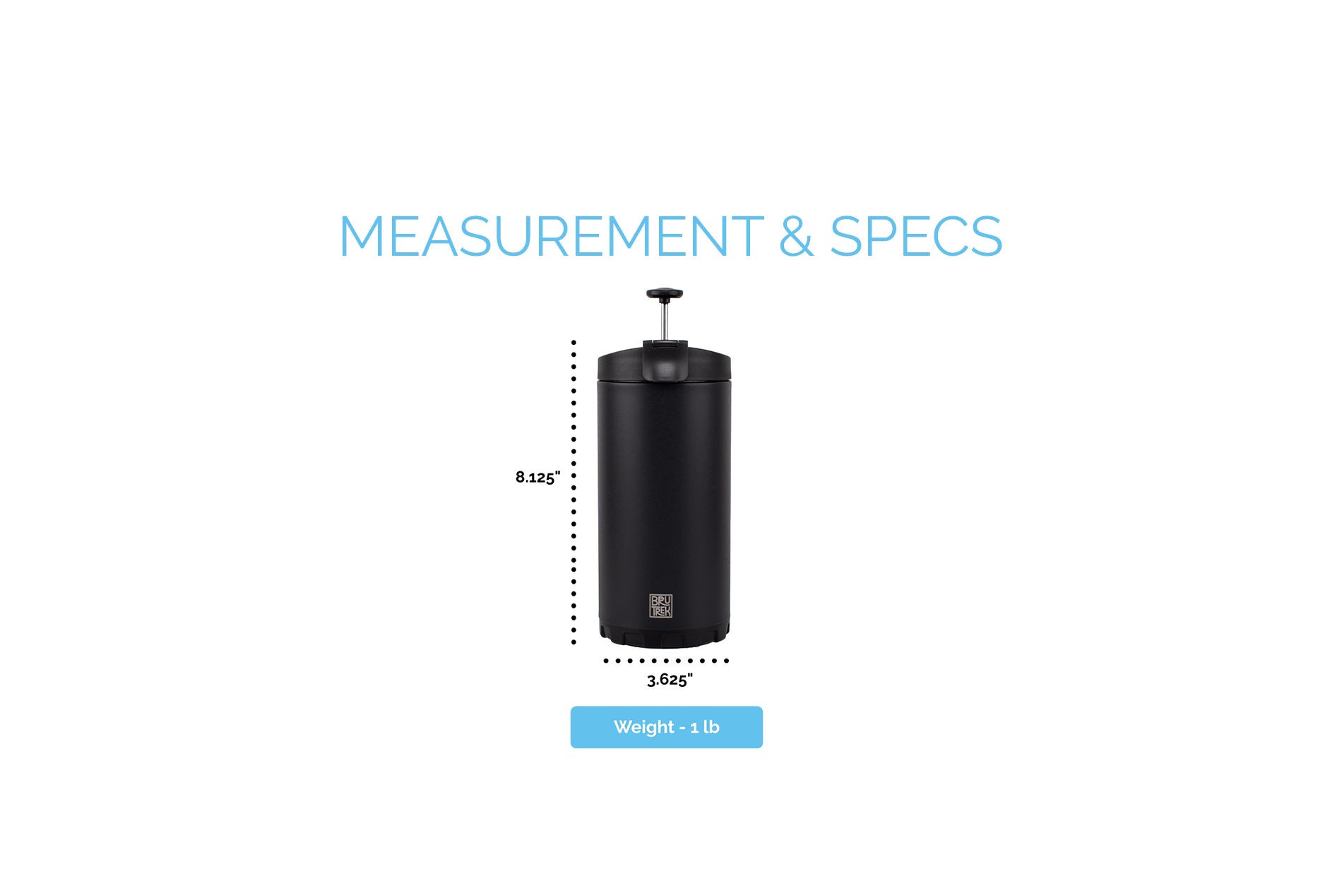 BruTrek® Steel Toe 3.0 – Travel French Press – Planetary Design