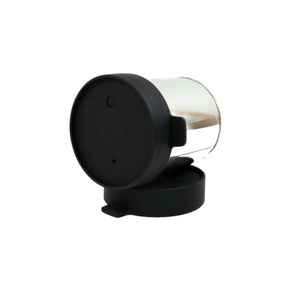 Paint can sealed with Fresh-Port topper

