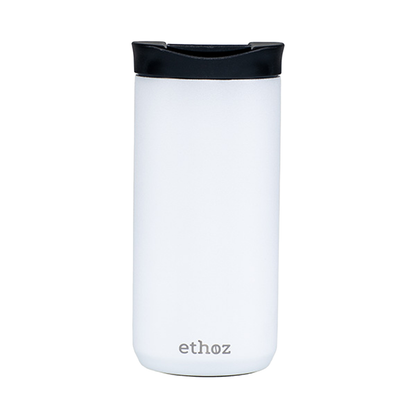 ethoz® Minimalist Mug – 12 oz Matte White Travel Mug