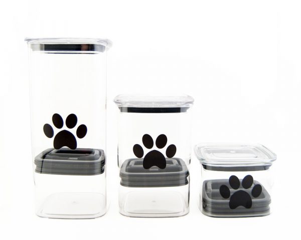 Photo of Airscape canisters for pets in three sizes