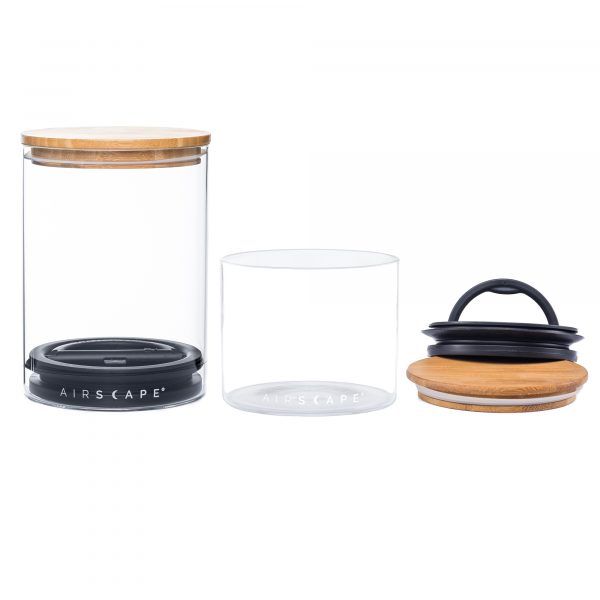 Photo of Airscape Glass with Bamboo Lid Kitchen Canister Set