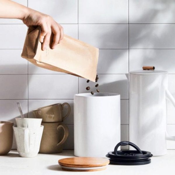 ceramic grab bag coffee canister