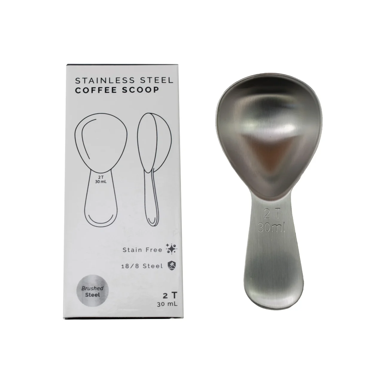 Coffee Scoop 4 Teaspoon  Customized Teaspoons With Logos