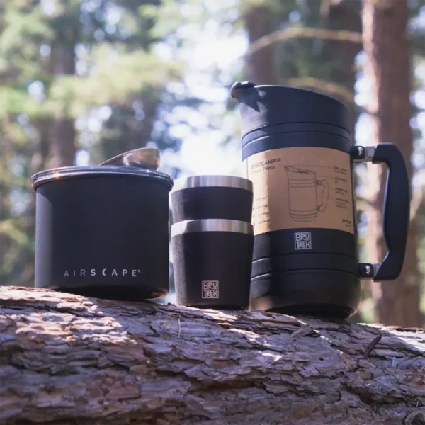 making coffee in the forest