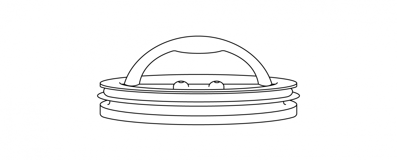 line drawing of the airscapes inner lid