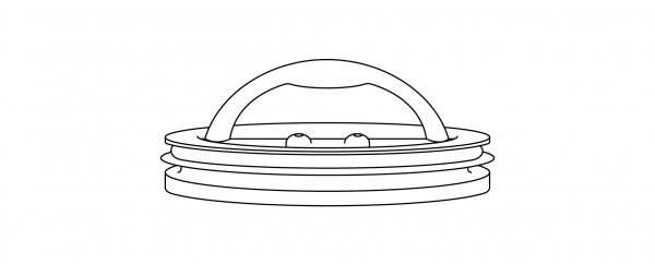 line drawing of the airscapes inner lid