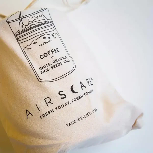 cotton refill bag for coffee and dry goods