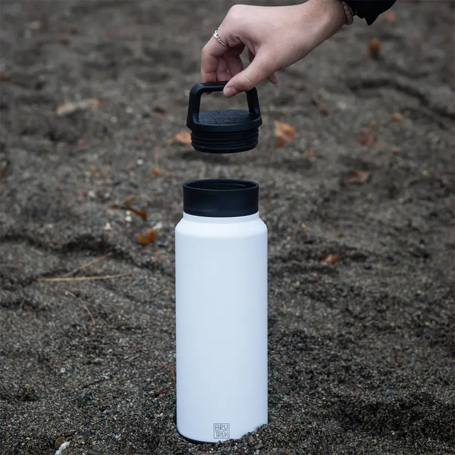 Brutrek Brutrekker Water Bottle with Dual Lid Technology