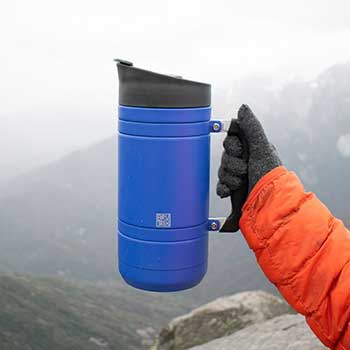BruTrek's Outdoor Brewing BaseCamp French Press in Mountain Lake