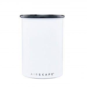 airscape coffee canister, white coffee storage