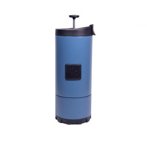 travel coffee press, removable bottom french press, cascade blue ovrlndr
