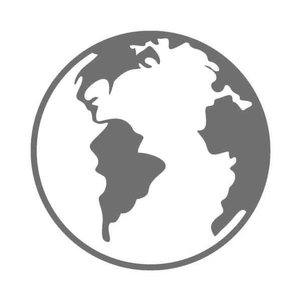simple transparent logo of earth