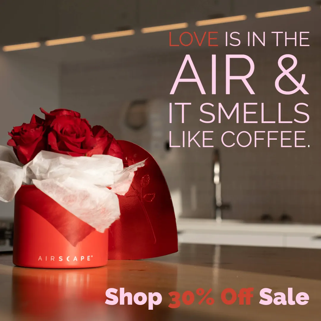 airscape sale, valentine's day gift, airscape coffee canister