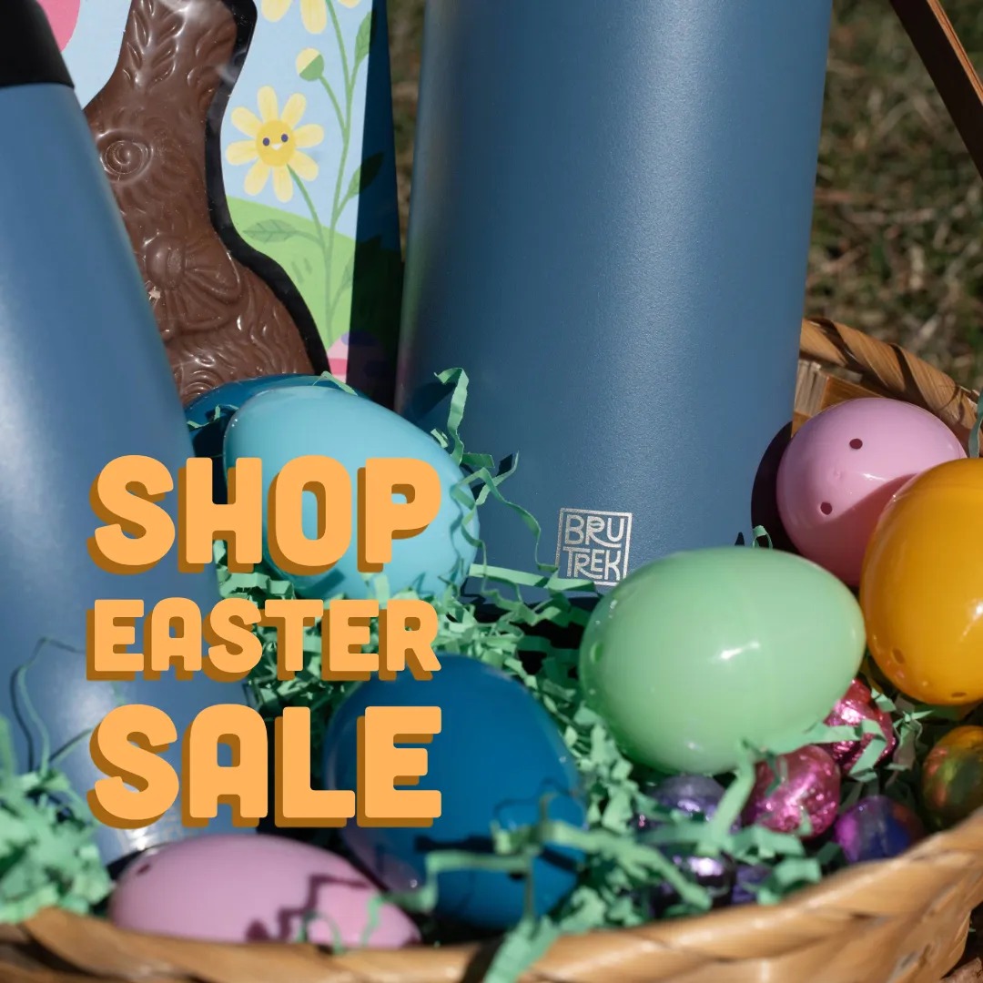 BruTrek Easter Sale, french press, blue coffee press