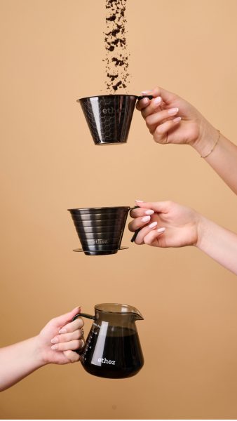 layout of the pour over set