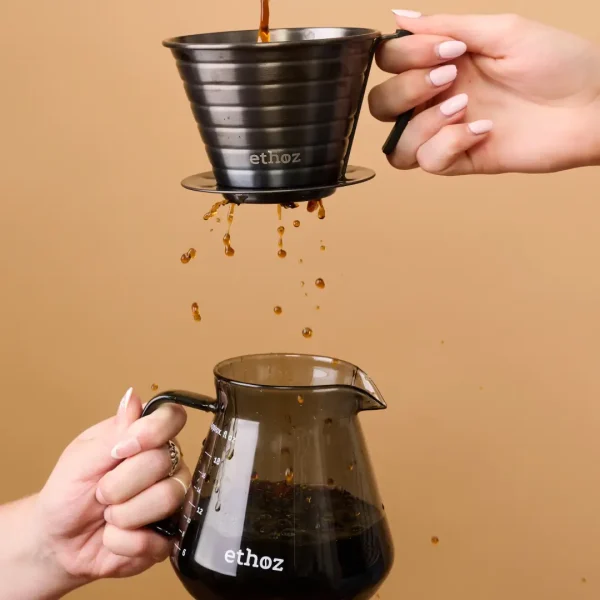 pour over set, coffee pouring